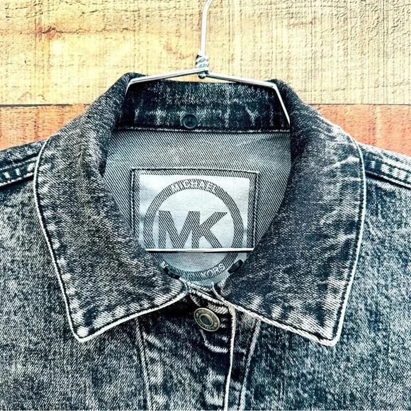 Michael Micheal Kors Ladies Acid-Wash Denim Jacket - Picture 5 of 12